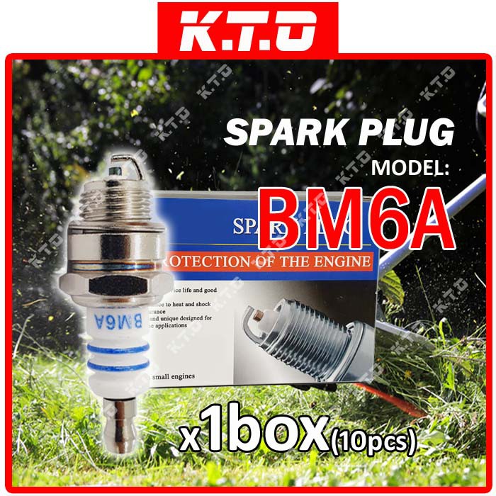 1BOX SPARK PLUG BM6A E6TC F7TC BRUSH CUTTER LAWN MOVER CHAINSAW GENERATOR PETROL ENGINE