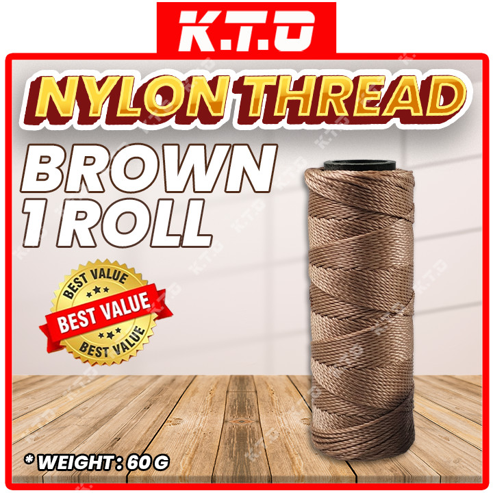 1 / 5 Roll Multipurpose White / Brown / Green Nylon Twine Yarn / Nylon Thread Net Fishing Beg String