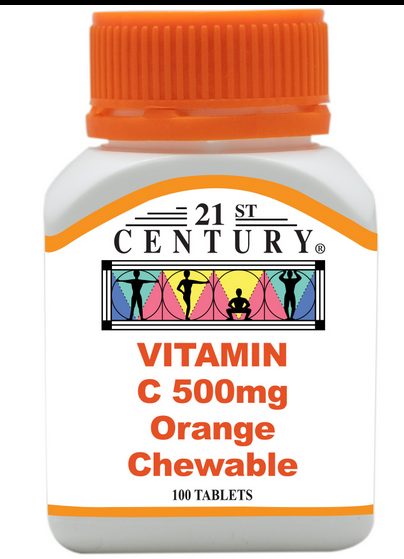 21ST CENTURY Vitamin C Chewable 500mg 100's
