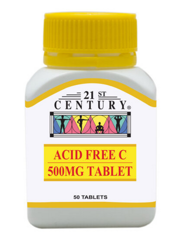 21st Century Acid Free C 500mg 50'S
