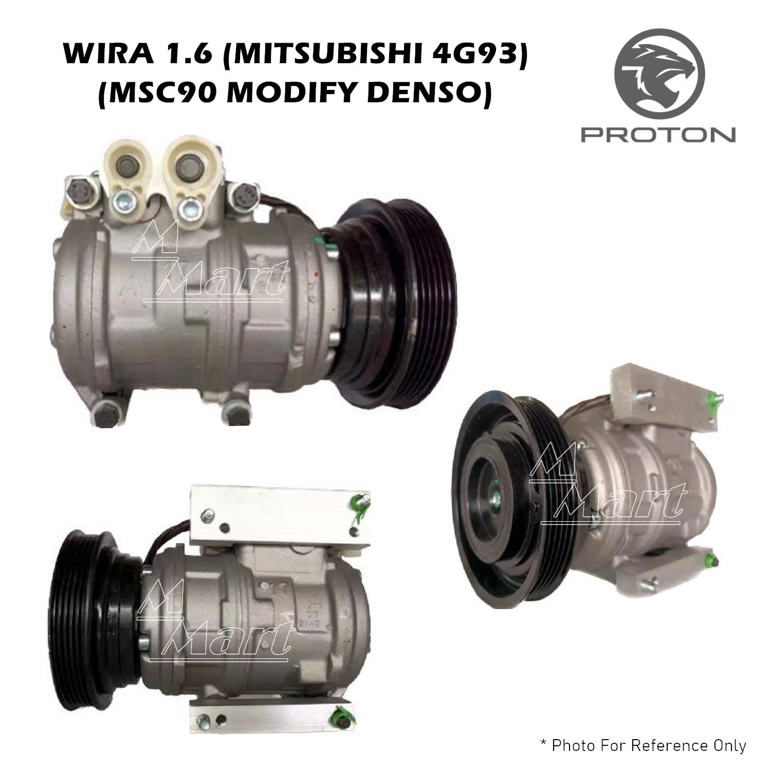 Proton Wira 1.6 Lancer 4G91 Import MSC90 Modify To Denso Air Cond Compressor (Recond)