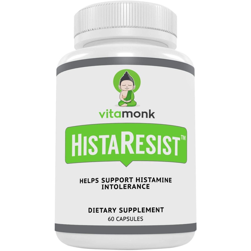 HistaResis Histamine Blocker for Histamine Intolerance DAO Enzyme Supplement 60 Capsules,  Vitamonk,