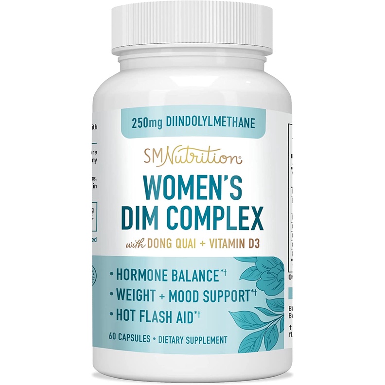 Smoky Mountain DIM Supplement 250 mg - Estrogen Balance for Women - Hormone Menopause Relief, Hormon