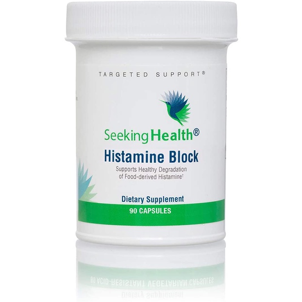 Seeking Health Histamine Block 90 Capsules, DAO Supplement Enzyme Food Intolerance Histamine Intoler