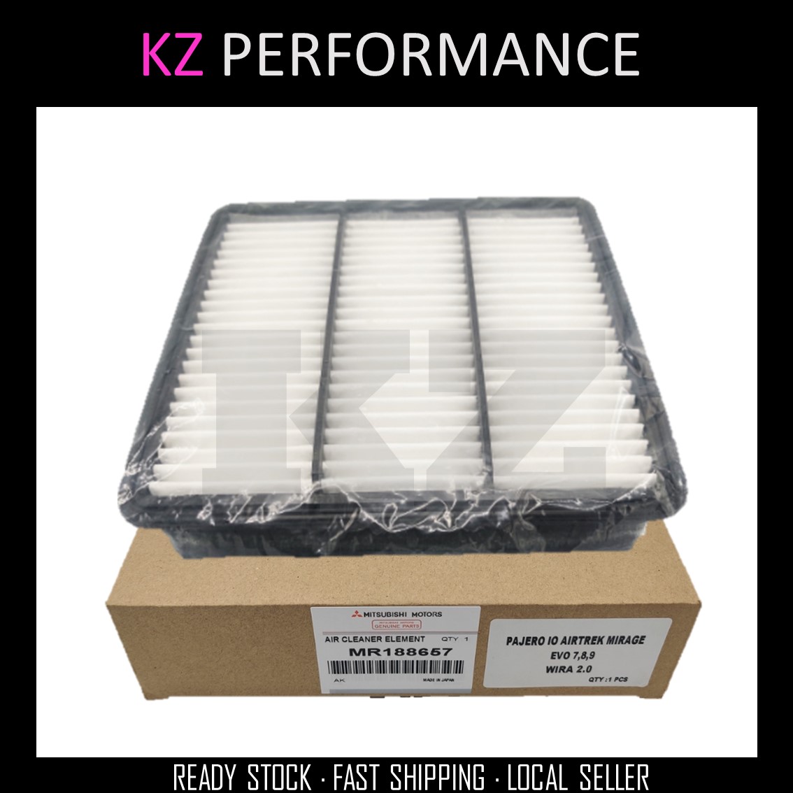  AIR FILTER -MR188657 MITSUBISHI WIRA 2.0 / AIRTREK / PAJERO IO