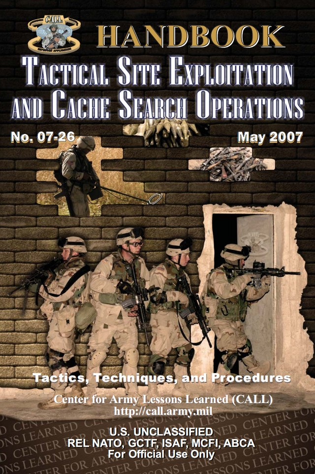 Tactical Site Exploitation And Cache Search Operation (ebook)