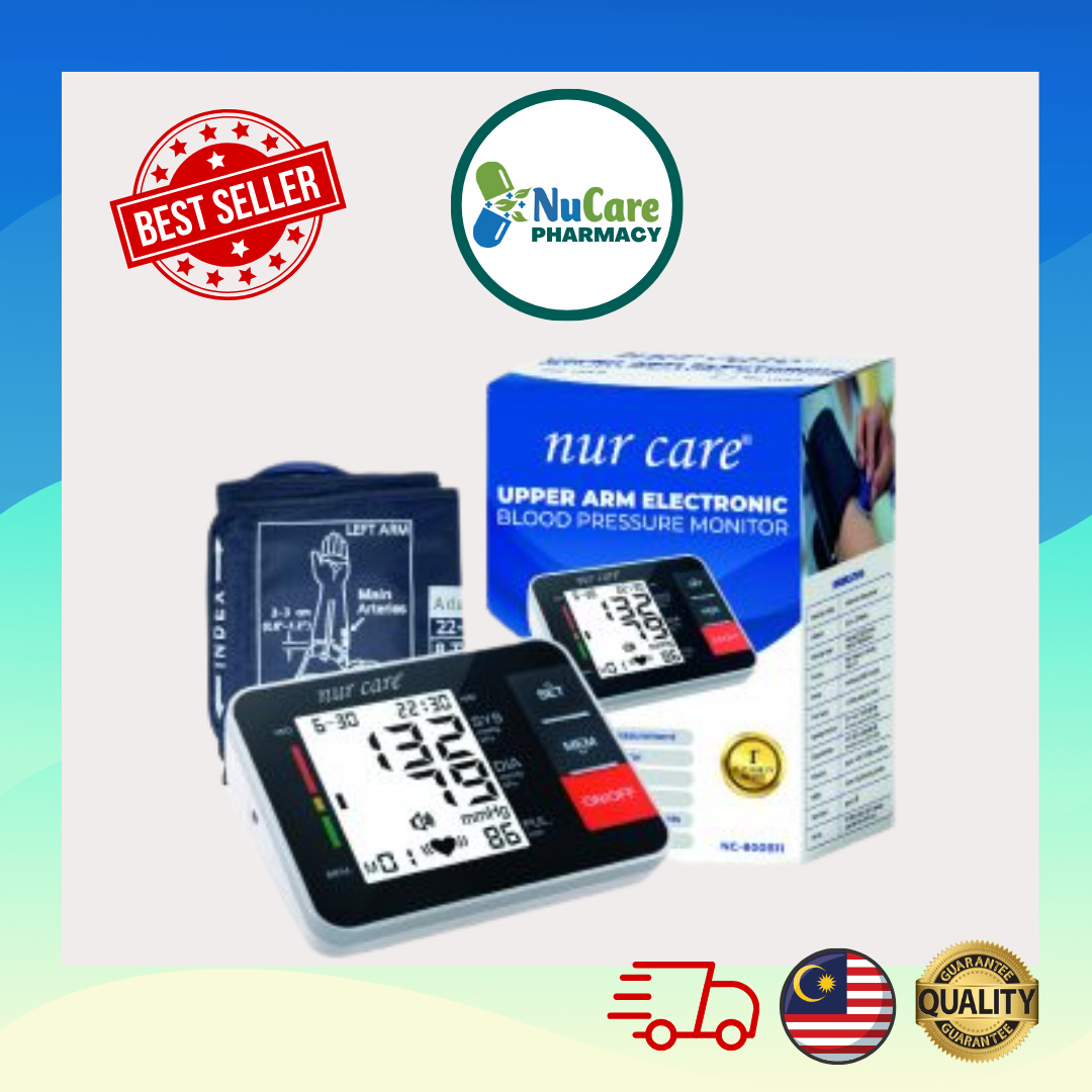 NUR CARE – UPPER ARM ELECTRONIC BLOOD PRESSURE MONITOR (NC-800B11)
