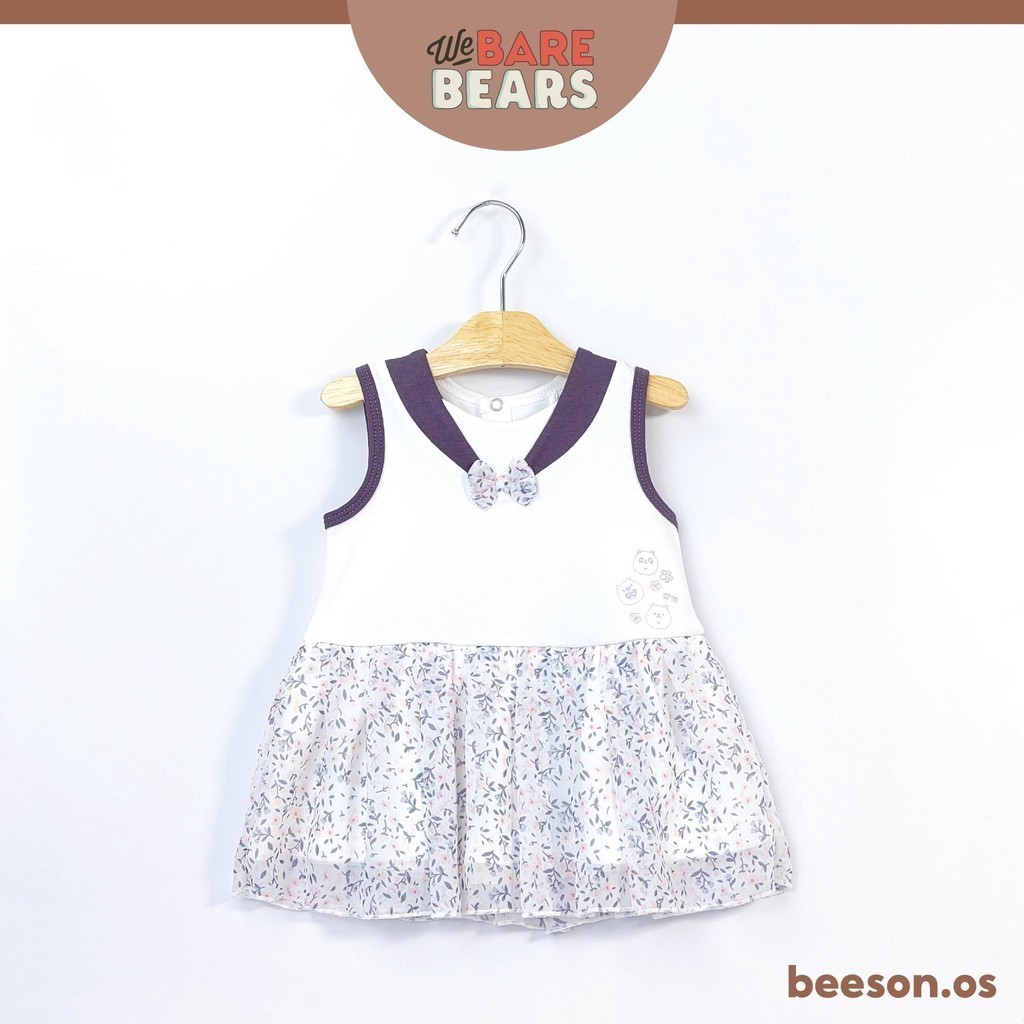 We Bare Bears Newborn Baby Girl Fashion Dress 6-18 Months / Baju Bayi 30293 WBB