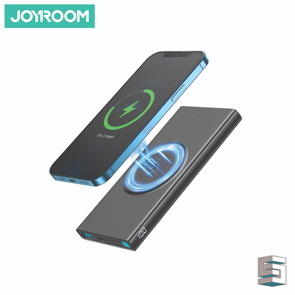 JOYROOM 10000mAh 22.5W Ultra-Thin Digital Display Magnetic Suction Wireless Charging Power Bank JR-W