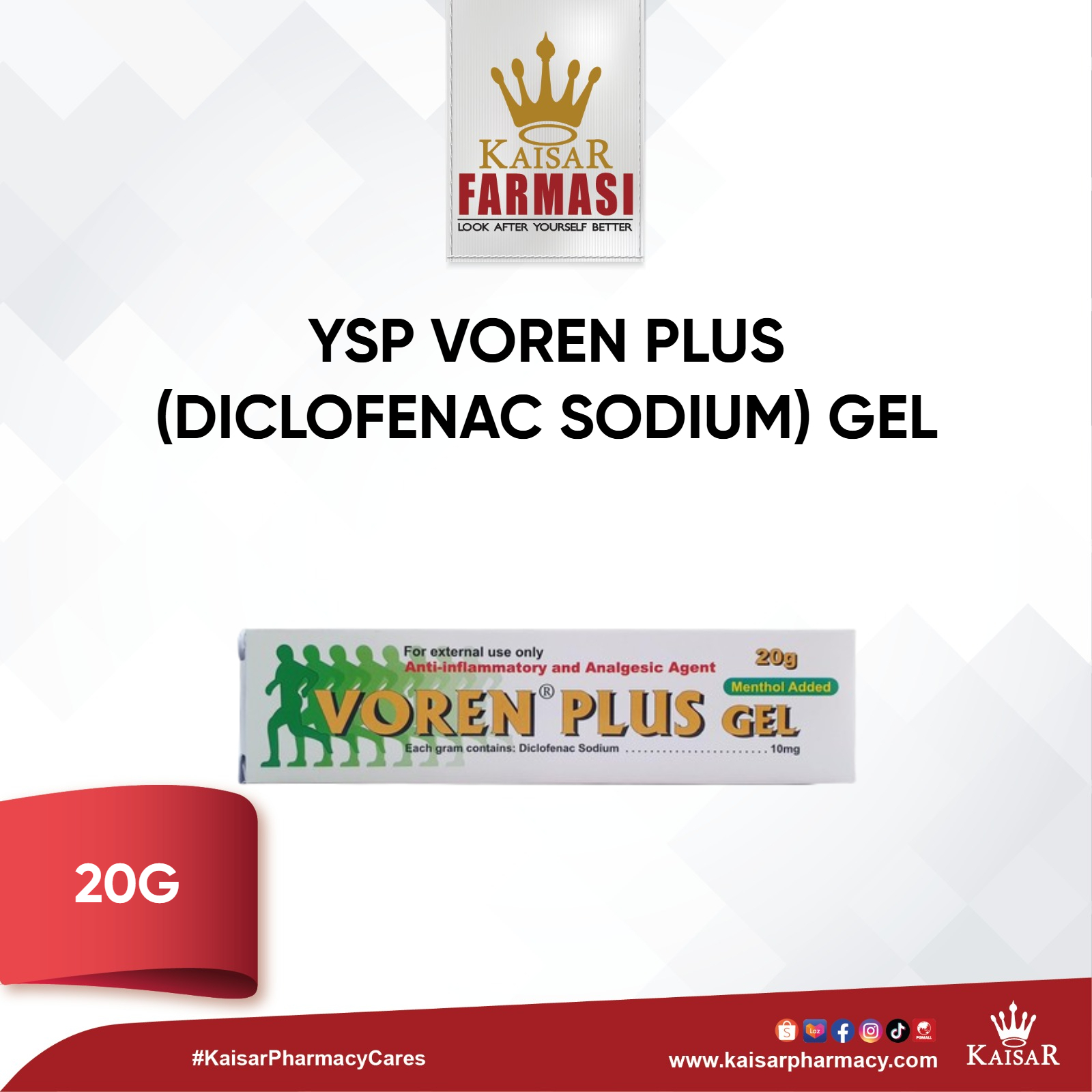 YSP VOREN PLUS GEL 20G