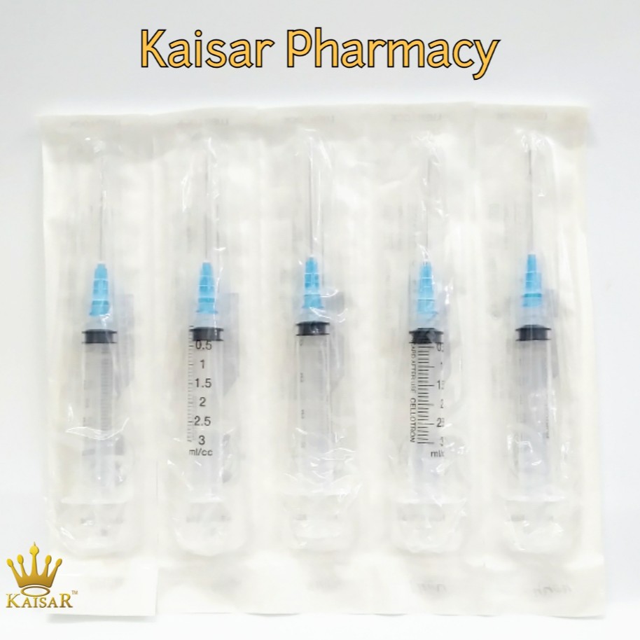 CELLOTRON DISPOSABLE SYRINGE 3ML/CC 23GX1 1/2" /PCS