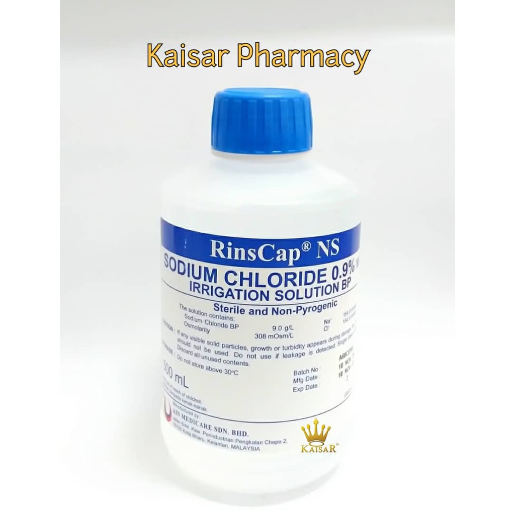 RINSCAP NS NACL IRRIGATION SOLUTION 0.9% 500ML