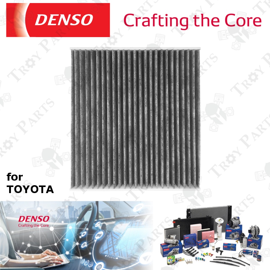 *Carbon* Original Denso Cabin Air Aircon Filter for CHR Fortuner Hilux KUN25 KUN26 Sienta Prius Yari