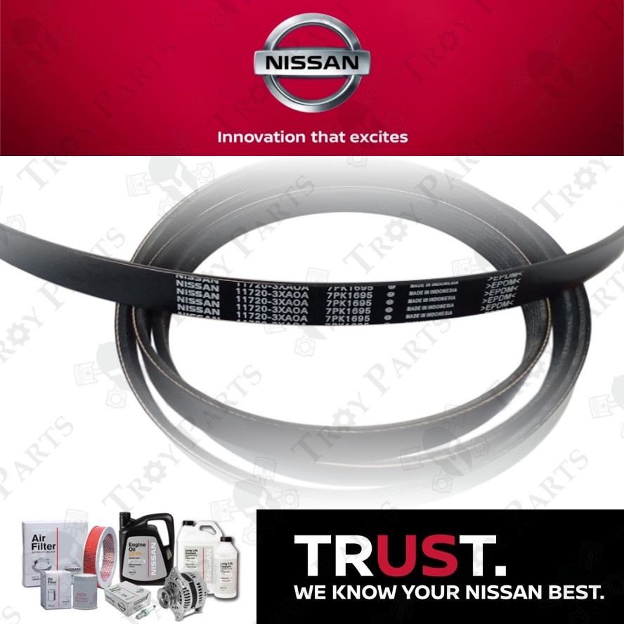 Original Nissan Fan Belt 11720-3XA0A for Nissan Urvan E26 (7PK1695)