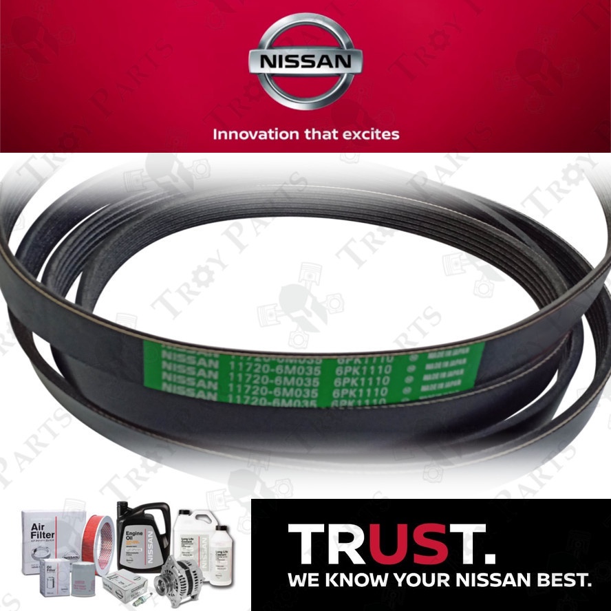 Original Nissan Fan Belt 11720-6M035 for Nissan Sentra N16 (6PK1110)