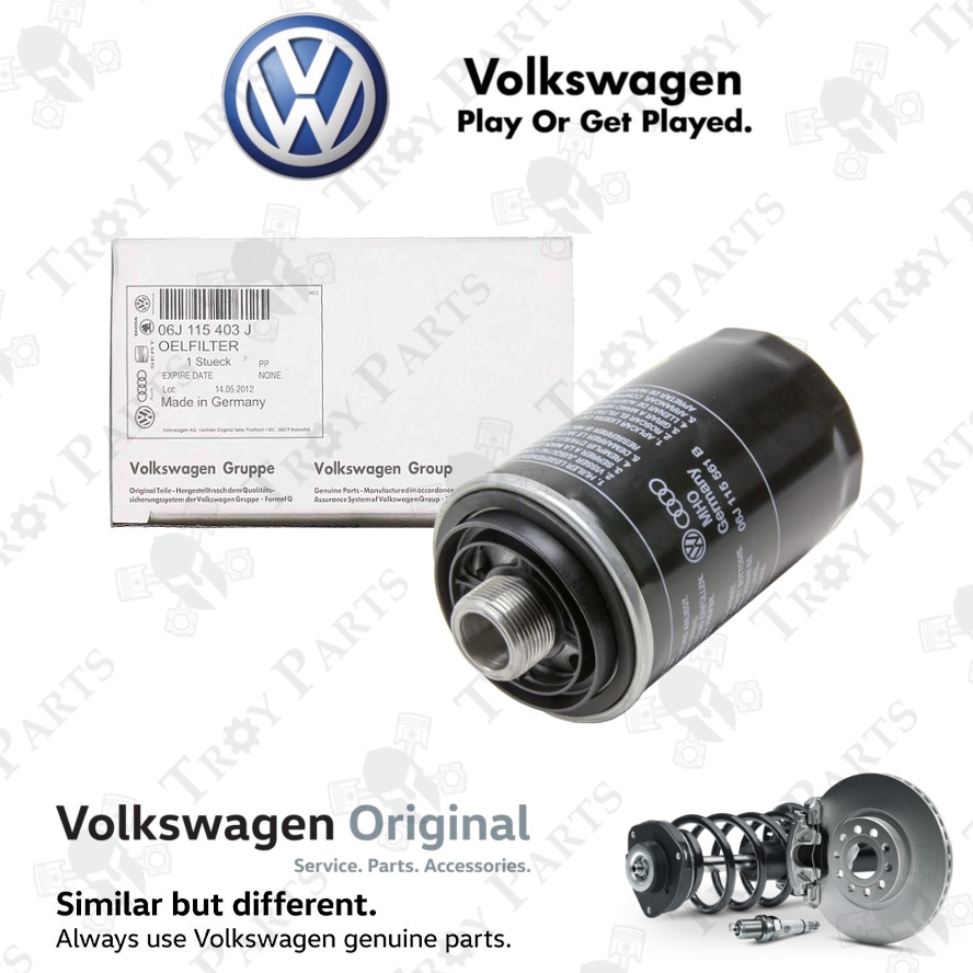 Original Volkswagen Oil Filter Passat 2.0 Golf MK6 Tiguan Audi Q5 A4 A6 (06J 115 403 J / 06J 115 561