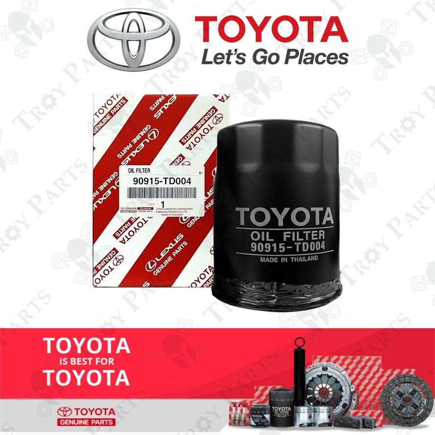 Original Toyota Oil Filter 90915-TD004 / 15600-41010 Hiace Dyna YH80 LH113 LY100 Hilux LN106 LN166 D
