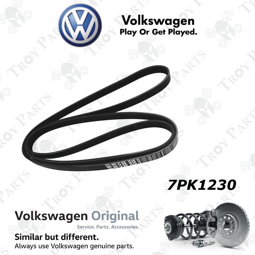 Original Volkswagen Fan Belt 06E 903 137 AB for Volkswagen Audi A6 V6 A7 B8 Q5 Q7 3.0 (7PK1230)