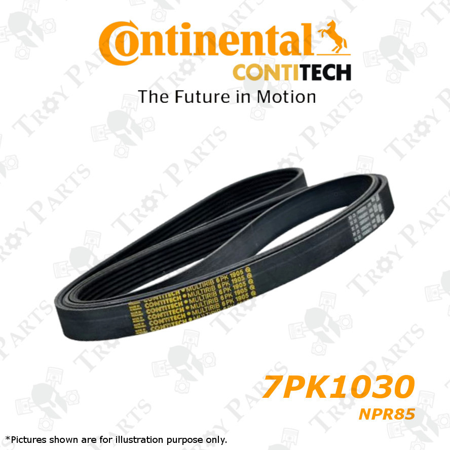 Original Contitech Ribstar Rib Serpentine Fan Belt 7PK1030 for Isuzu Hicom 4HK1 Hicom 4JJ1 Elf NPR85