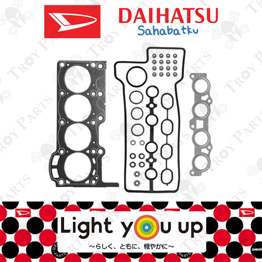Original Daihatsu Head Top Gasket Set 04112-BZ020 for Perodua Myvi 1.5 Alza Toyota Avanza 1.5 F602 F