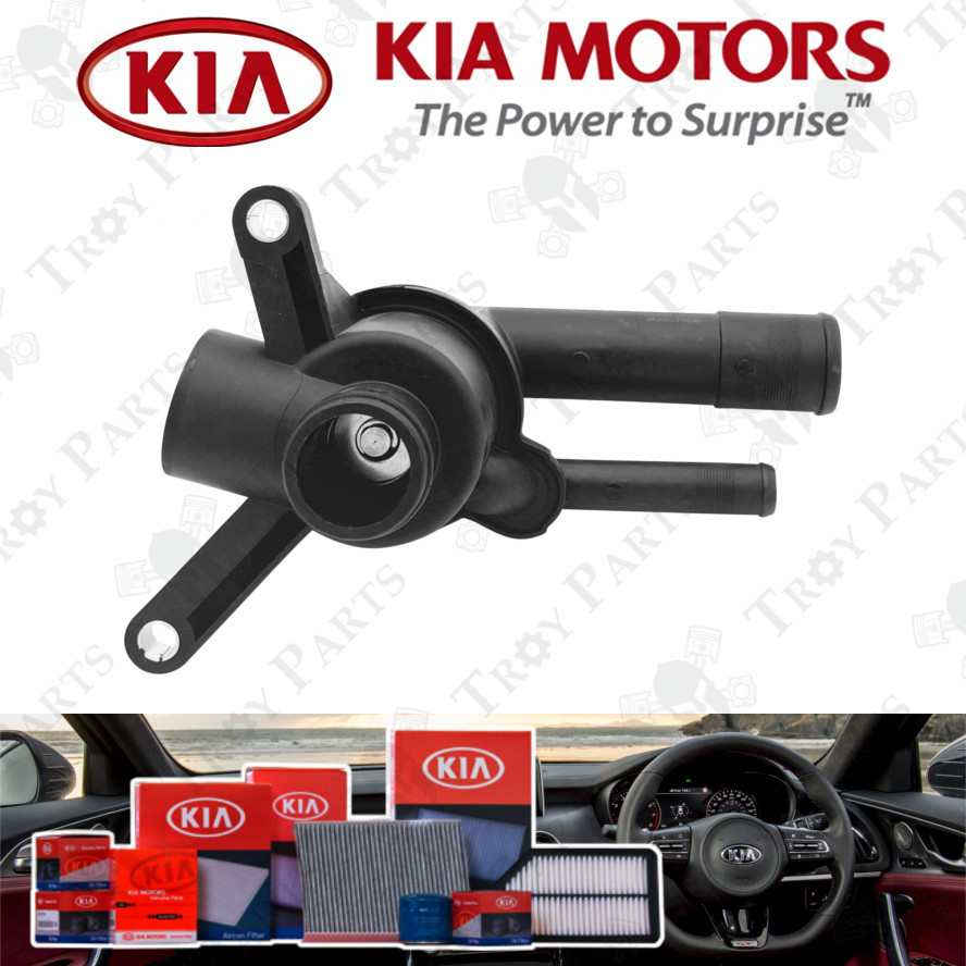 Original Kia Radiator Coolant Thermostat Housing 0K9BV-15-07XF for Carnival 2.5 1st 1998-2006 Naza R