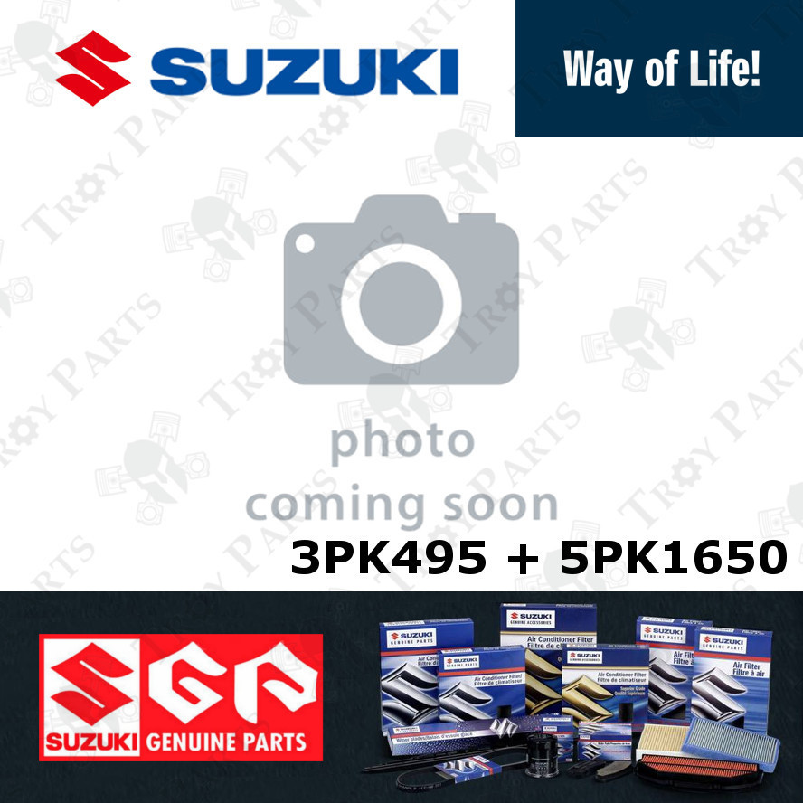Original Suzuki Fan Belt / Aircond / Alternator 3PK495 / 5PK1650 for Suzuki Grand Vitara 2007