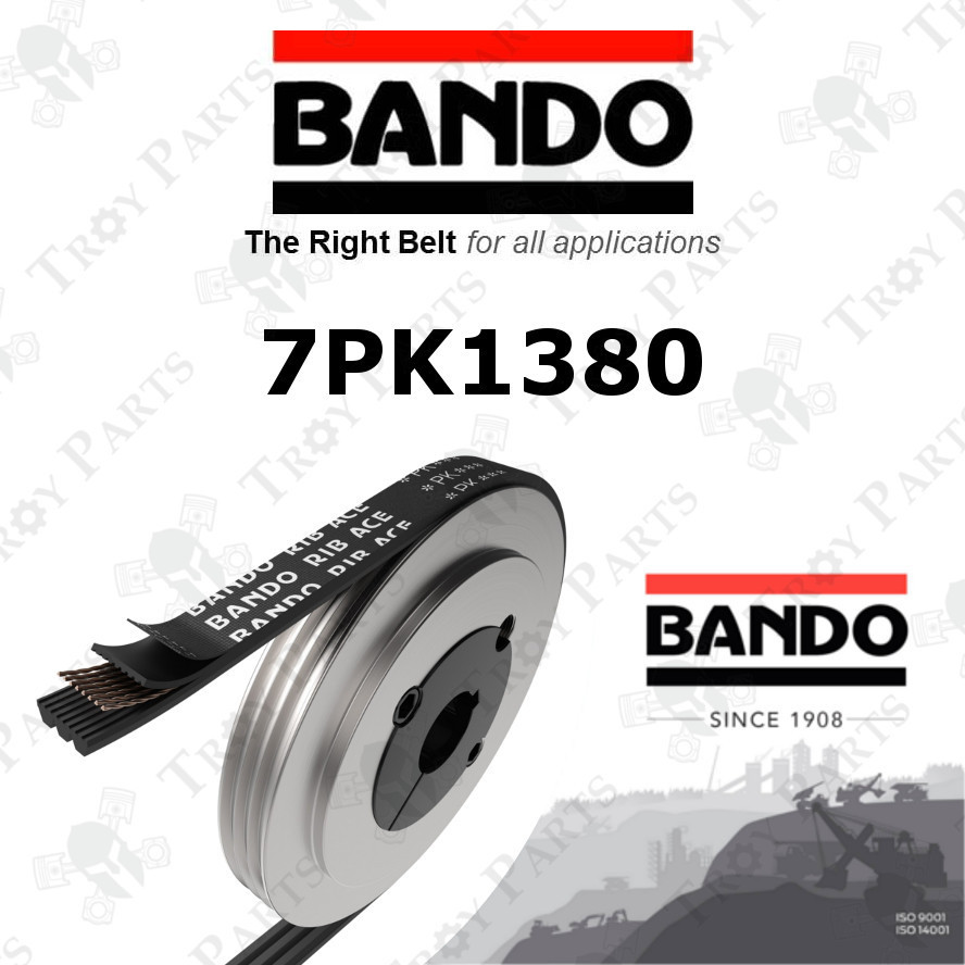 Original Bando Ribstar Rib Serpentine Fan Belt 7PK1380