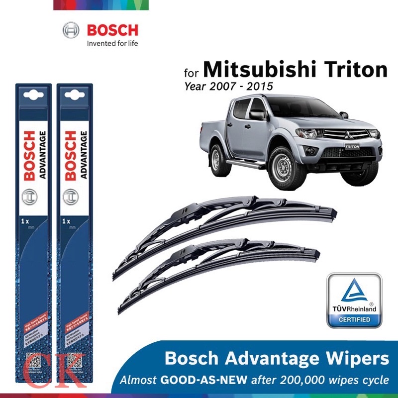 Bosch 100% Original Advantage Wiper Mitsubishi Triton MK1.