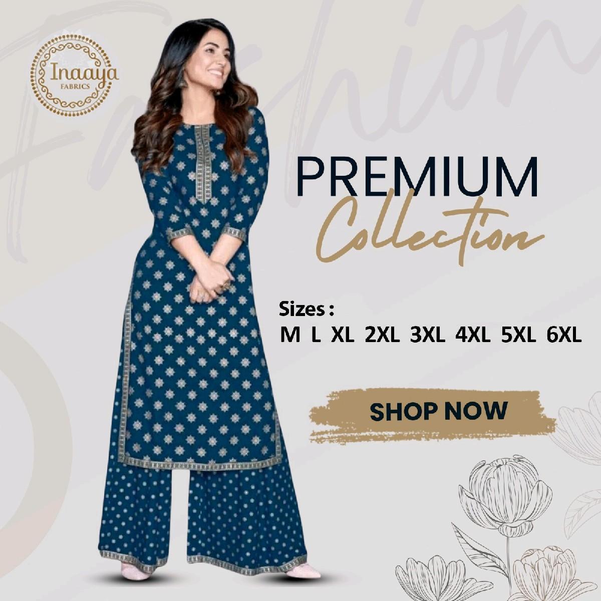 Plazo Suit Inaaya Premium Collection Fabric Soft