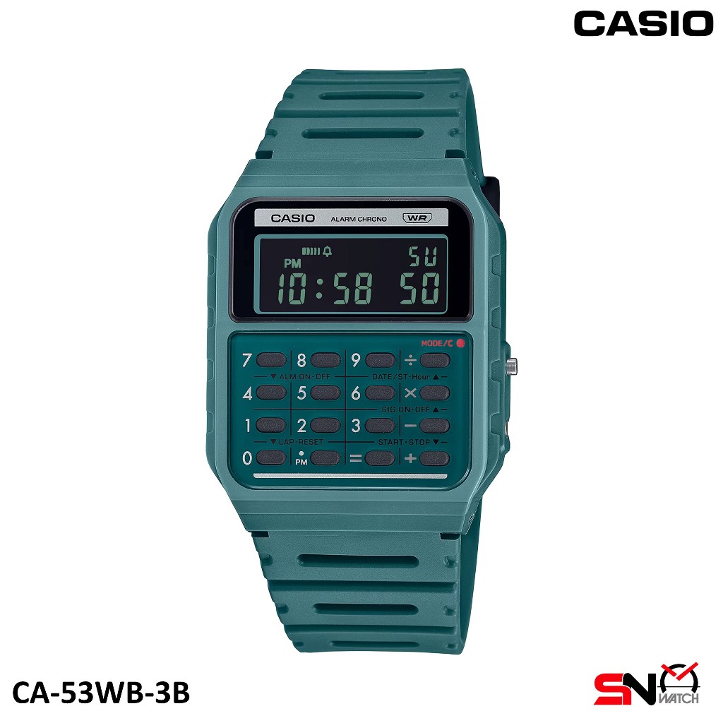 Casio Calculator Watch CA-53WB Digital Bio-Based Resin band Band Unisex Watch Jam Tangan Unisex