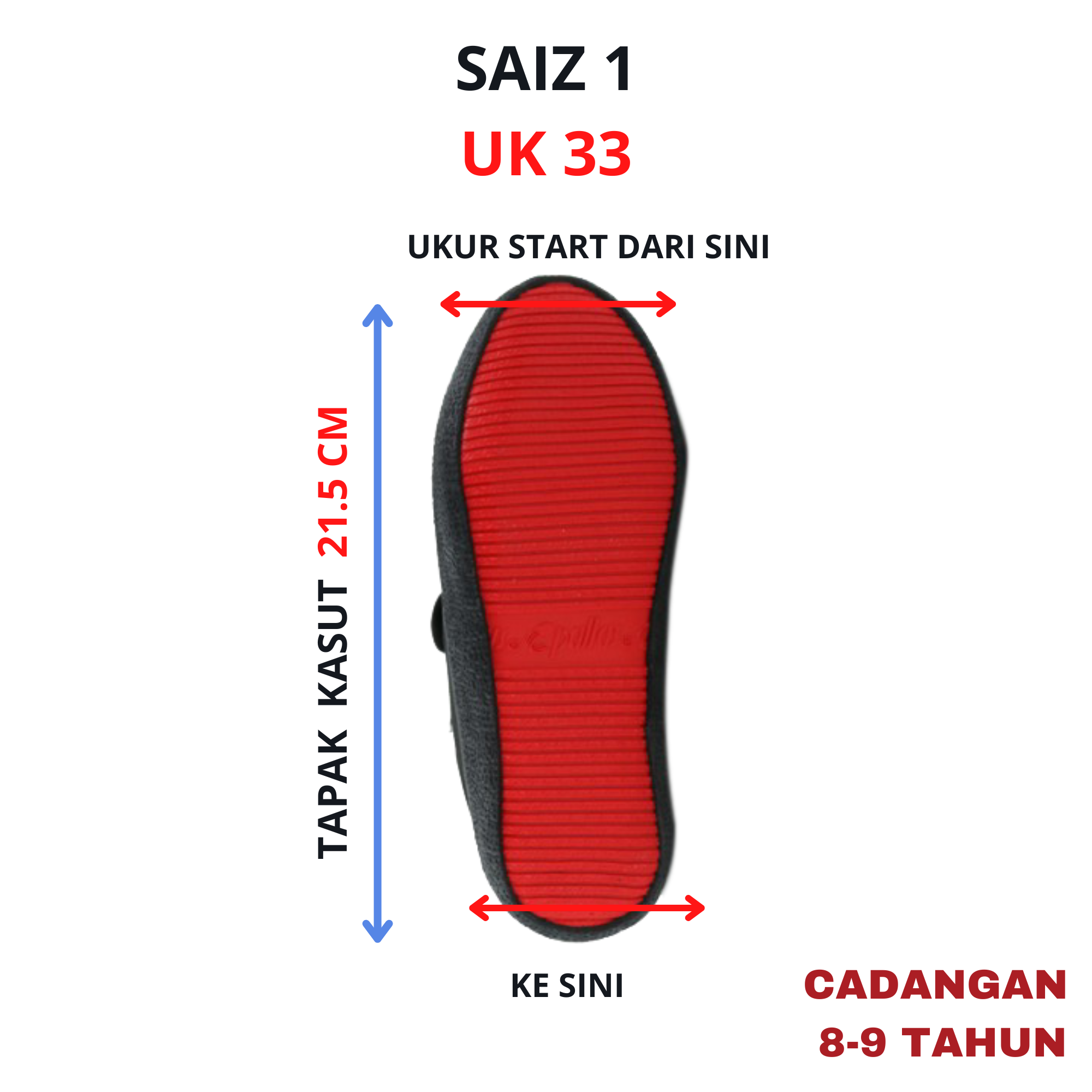 204-031BK / 306-031BK - KASUT SEKOLAH PALLAS JAZZ KASUT HITAM 1 LEKAT ( SCHOOL SHOE 1 VELCRO STRAP B