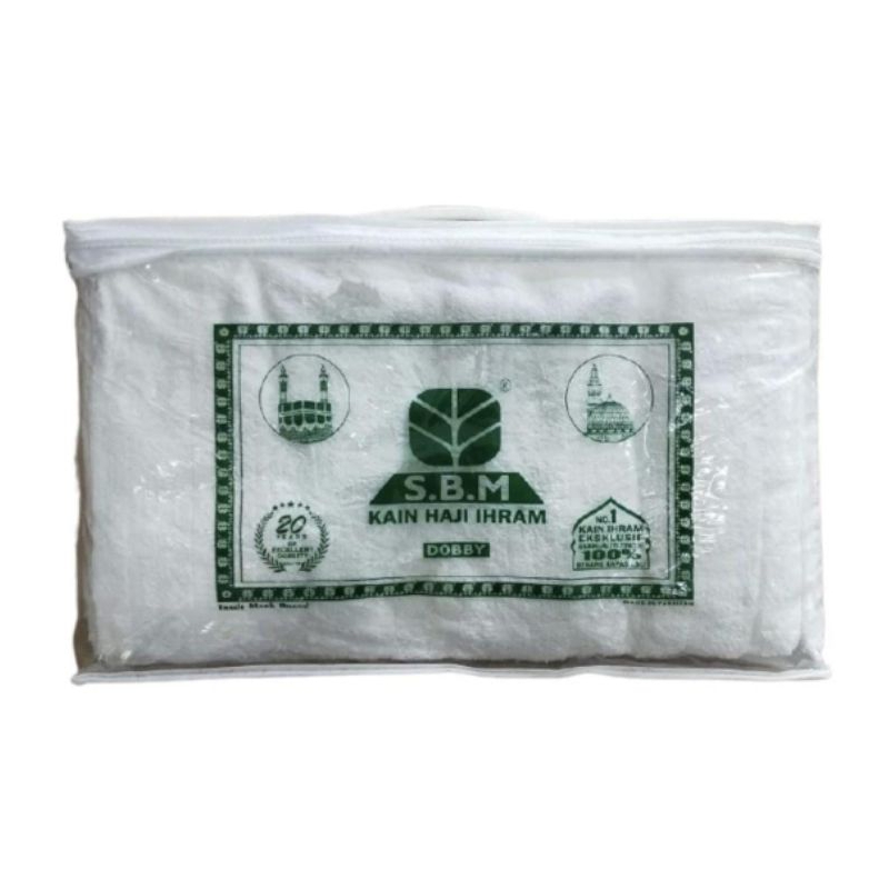 SBM Kain Ihram Dewasa Tebal Berkualiti Tinggi Sesuai Umrah Musim Sejuk (47'x90')