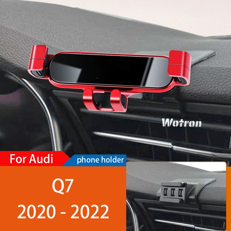 Car Mobile Phone Holder For Audi Q7 Q8 4N 4L 2016-2022 360Degree Rotating GPS Special Mount Support 
