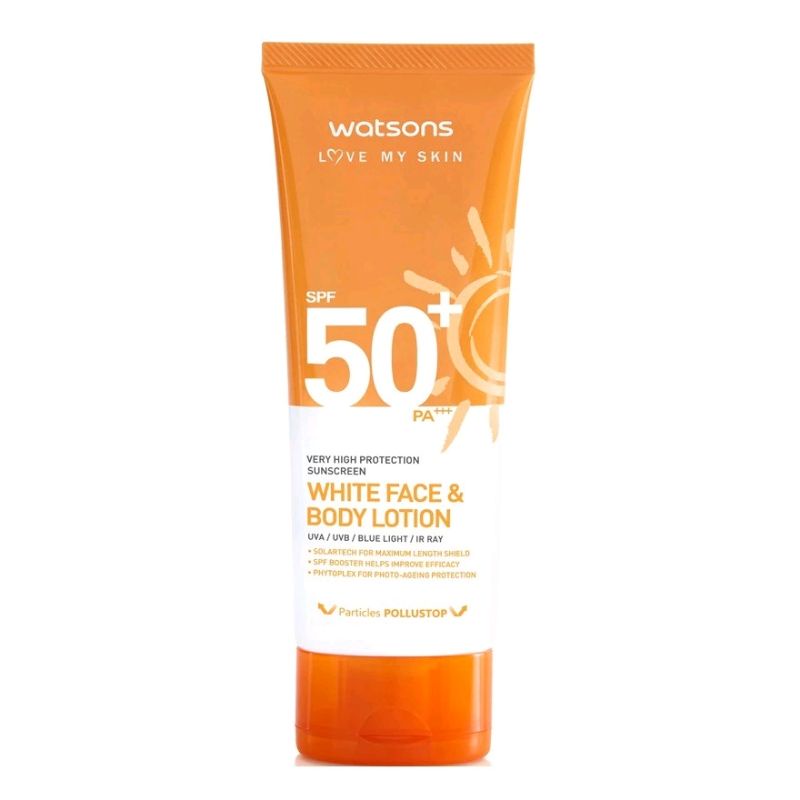 Watson Sunscreen Body Face Lotion 100ml spf50++ Losyen Sunblock Krim Pelindung Matahari Sun Protecti