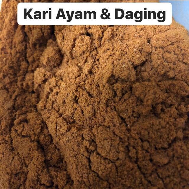Rempah Kari Selising Kelantan 500g   Kari Ayam dan Daging   Gulai Darat   Kerutuk   Kurma   Kuzi