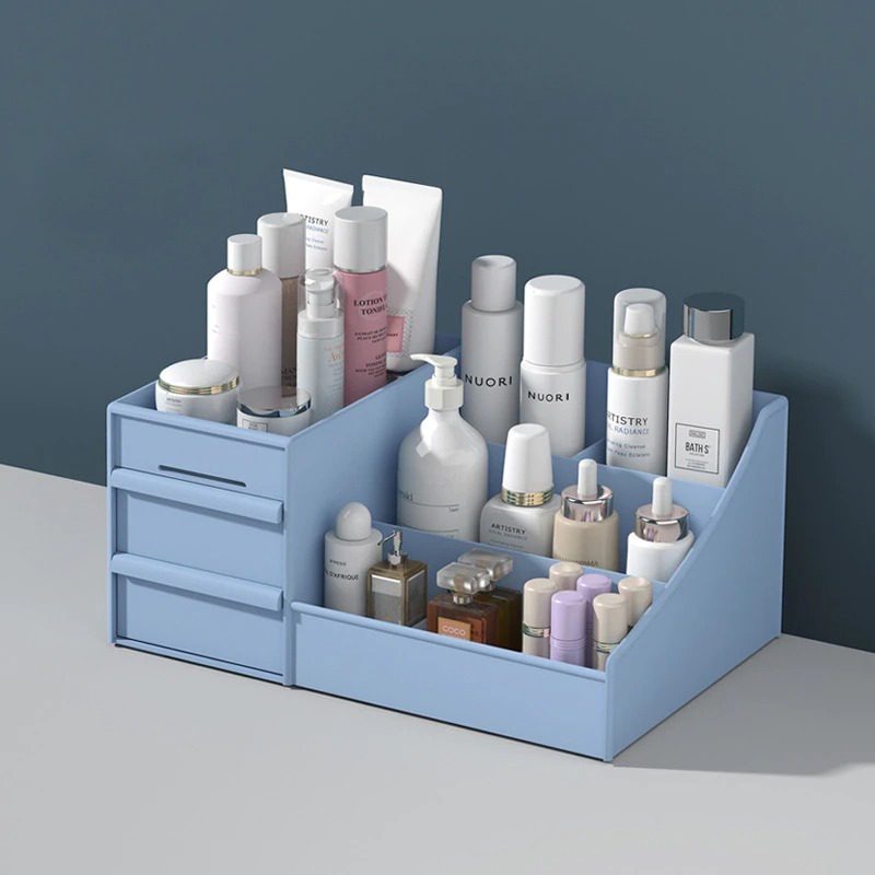 Tempat Letak Makeup - Rak Bekas Letak Simpan Barang Alat Mekap Makeup Mekup Box Mekaup Skincare Alat
