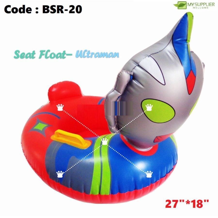 BSR-20 Inflatable Swimming Float Boat With Handle - Ultraman L67.5cm*W45cm(+/-)