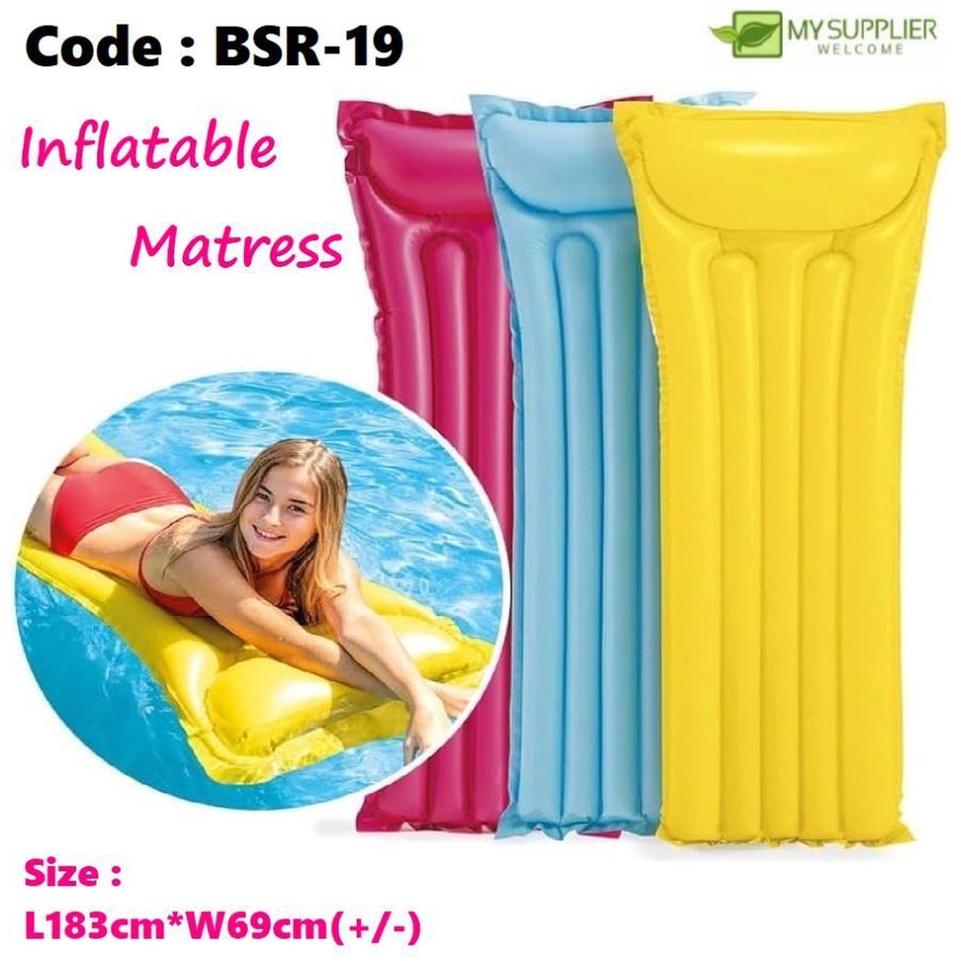 BSR-19 Economats Inflatable Floating Pool Air Mattress Swimming Float L183cm*W69cm(+/-)