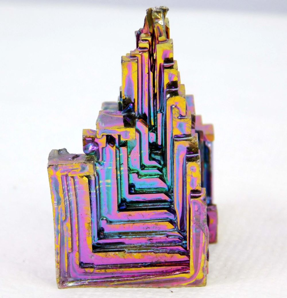 Rare 150.85 Ct Natural Rainbow Bismuth Crystal Rough Gemstone