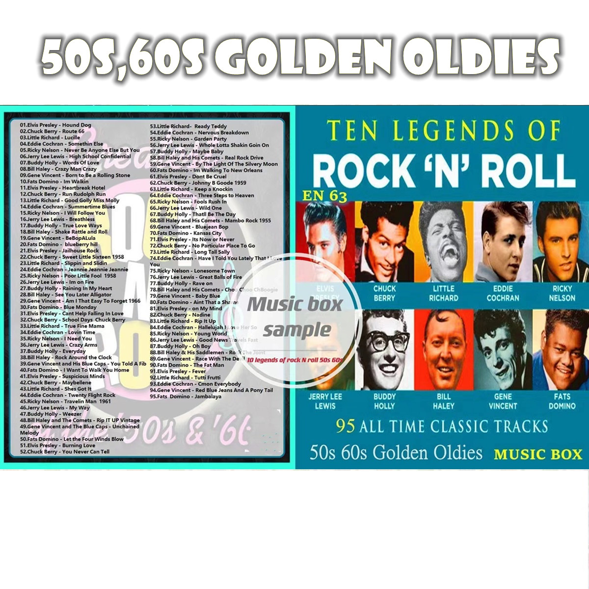 Usb Pendrive Lagu English Song 50s,60s Golden Oldies EN63