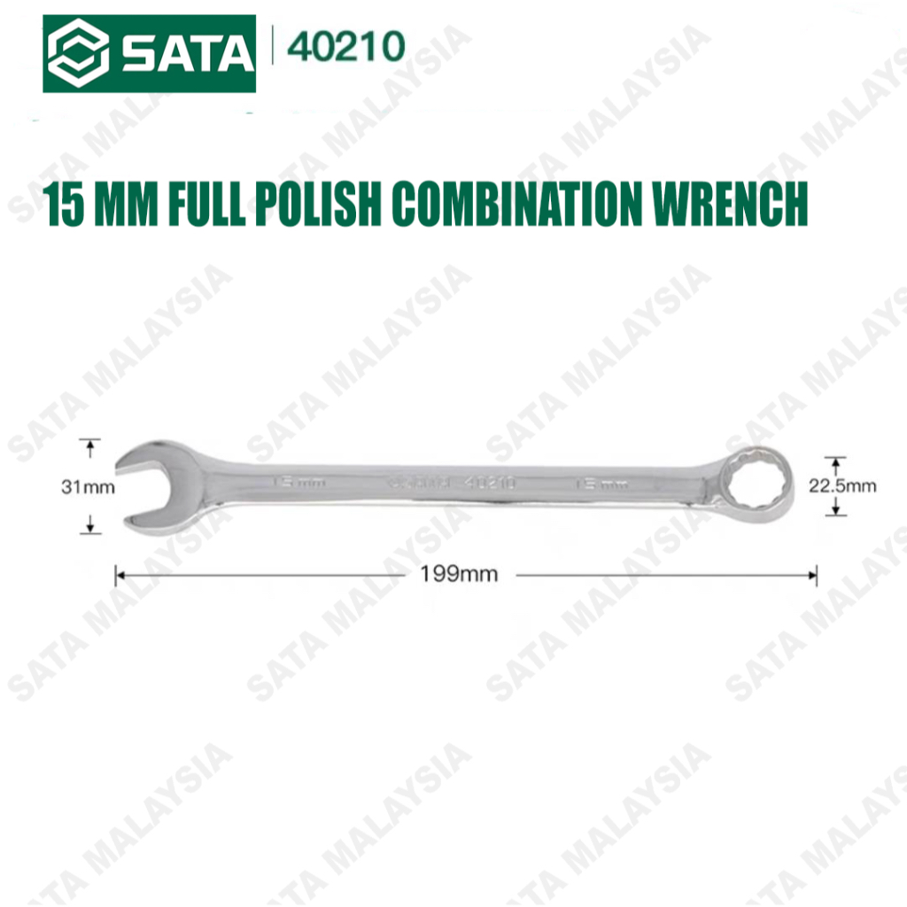 SATA Combination Wrench/Combination Spanner/Spanar Size 6MM to 32MM/Spanner Set/Wrench Set/Spanner W