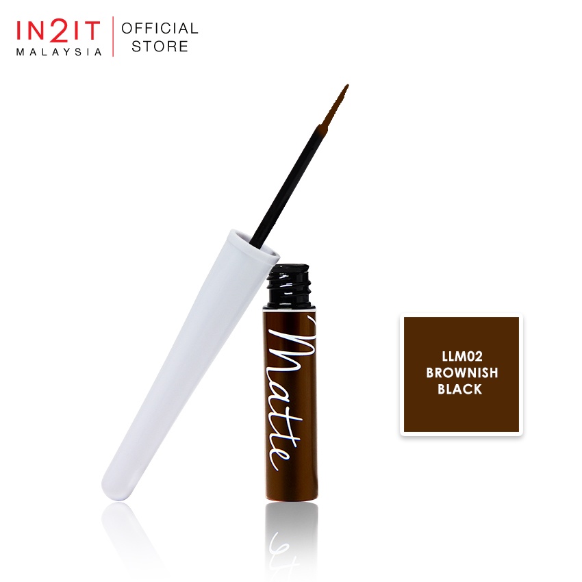 IN2IT Matte Lasting Liquid Eyeliner 2g (LLM) [Halal Certified]