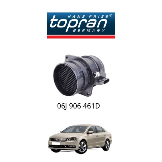 VOLKSWAGEN PASSAT 2012 AIR FLOW SENSOR 06J 906 461D