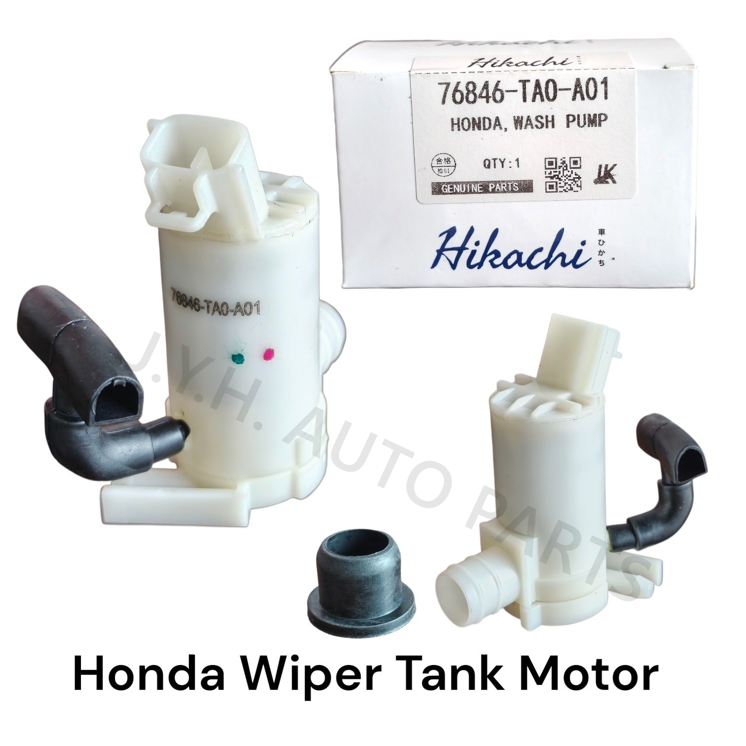 Honda TMO CITY, CIVIC, JAZZ, ACCORD FRONT WIPER WASHER TANK MOTOR 76846-TAO-A01