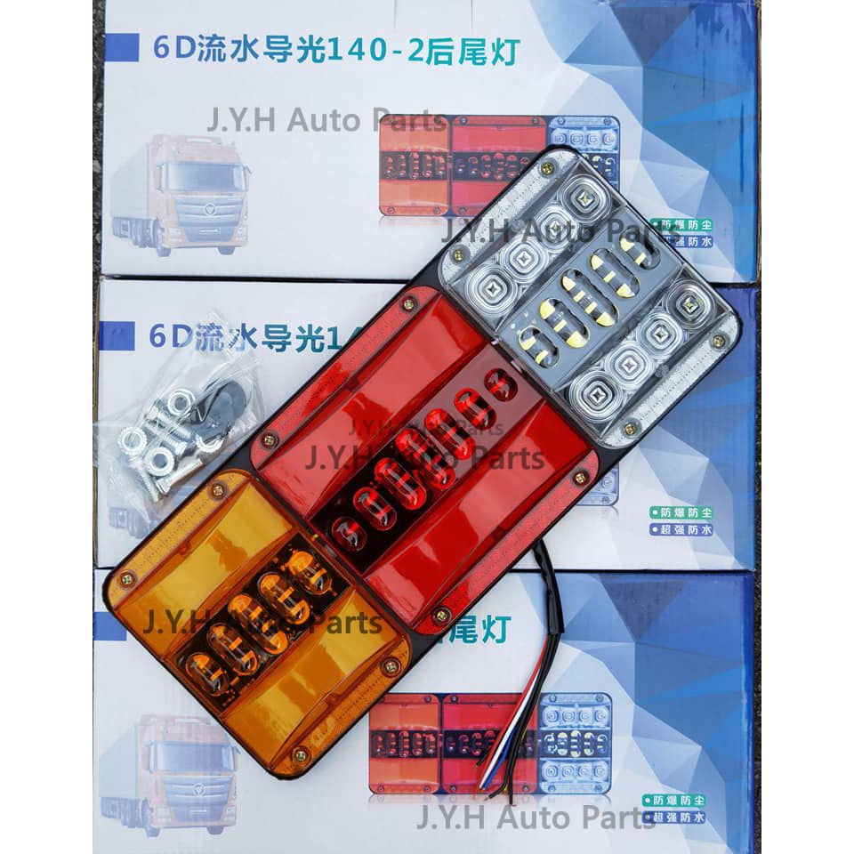 Lorry Truck Tail Lamp Led Lampu Lorry Truck Bus Lampu Belakan Led Dc24v High Beautiful (1Set R/L)