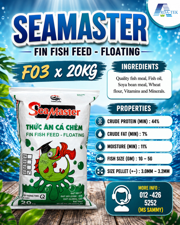 [20KG] Seamaster F03 Marine Floating Fish Feed