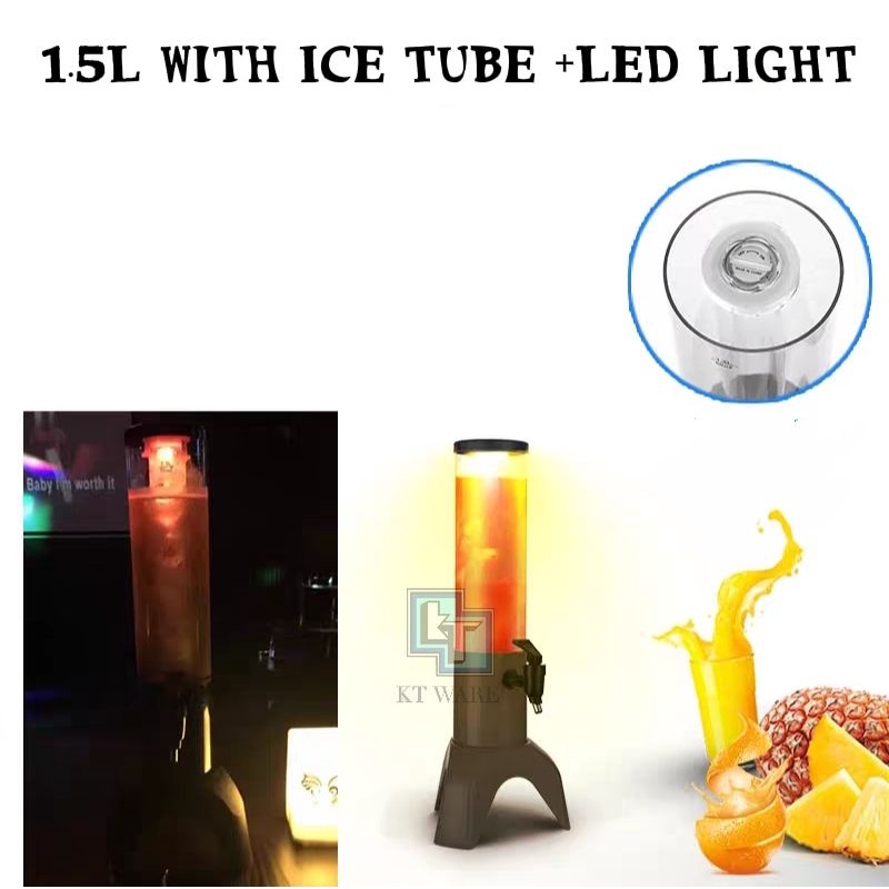 KT WARE Juice Tower  Bekas Air Menara  Balang Air Tabung Air Jug air Beer Tower.