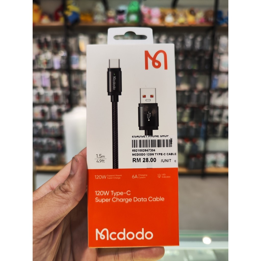 Mcdodo CA-473 120W Type-C Super Charge Data Cable 1.5Meter