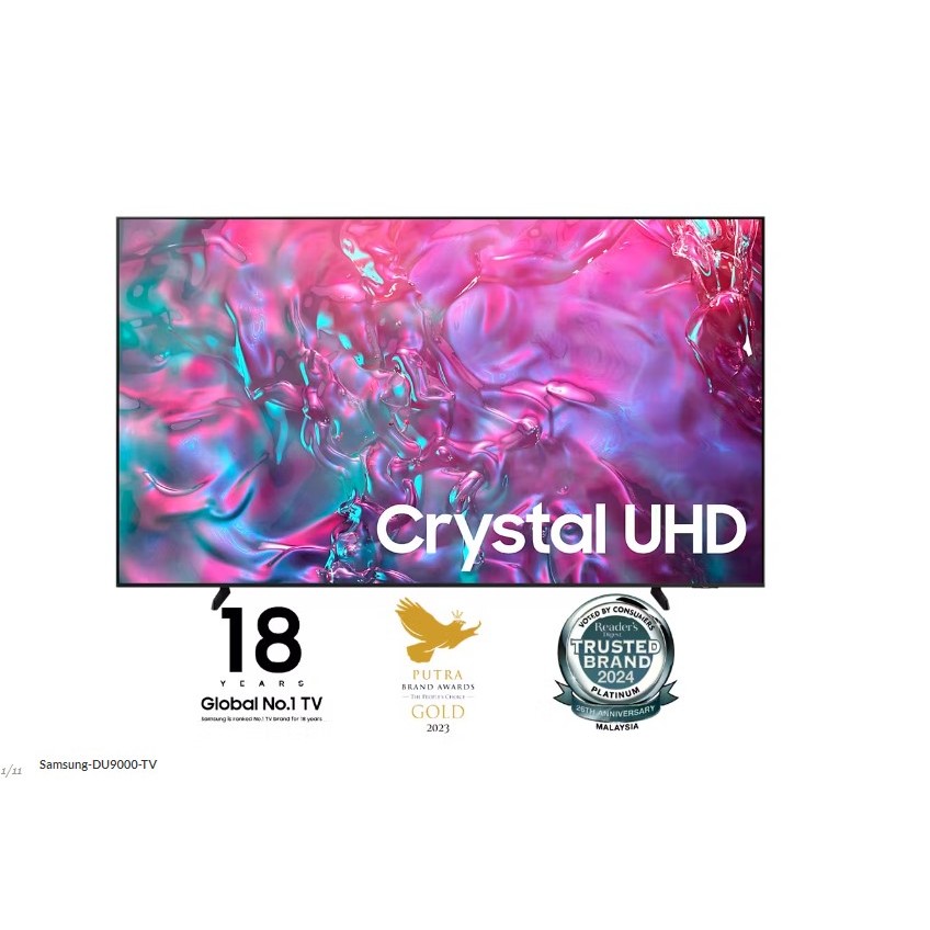 Samsung 98-Inch 4K AI TV DU9000 (2024) UA98DU9000