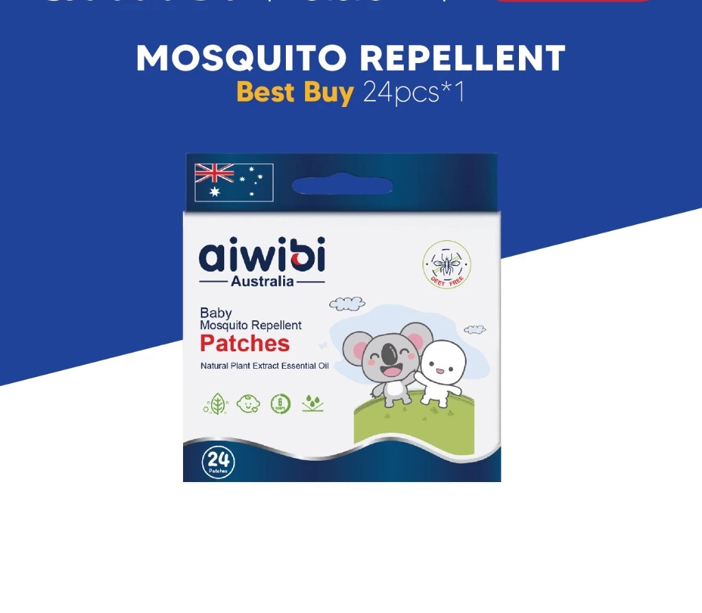 Aiwibi Baby Mosquito Repellent Patch & Sticker (24's x 1 Pack)